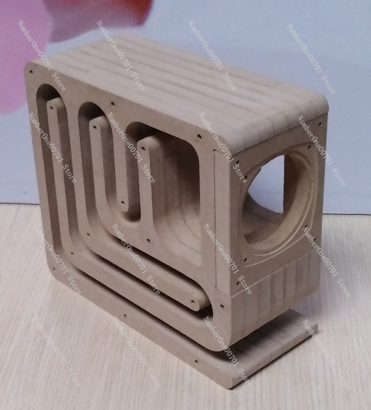Diy Speaker - صندوق سماعات خشبي بتصميم متاهة مقاس