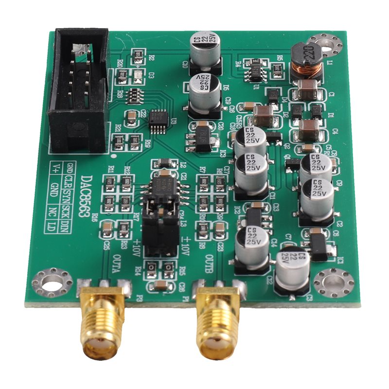Dac Board - A02F-لوحة تجريبيّة لوحدة DAC DAC8563، محول