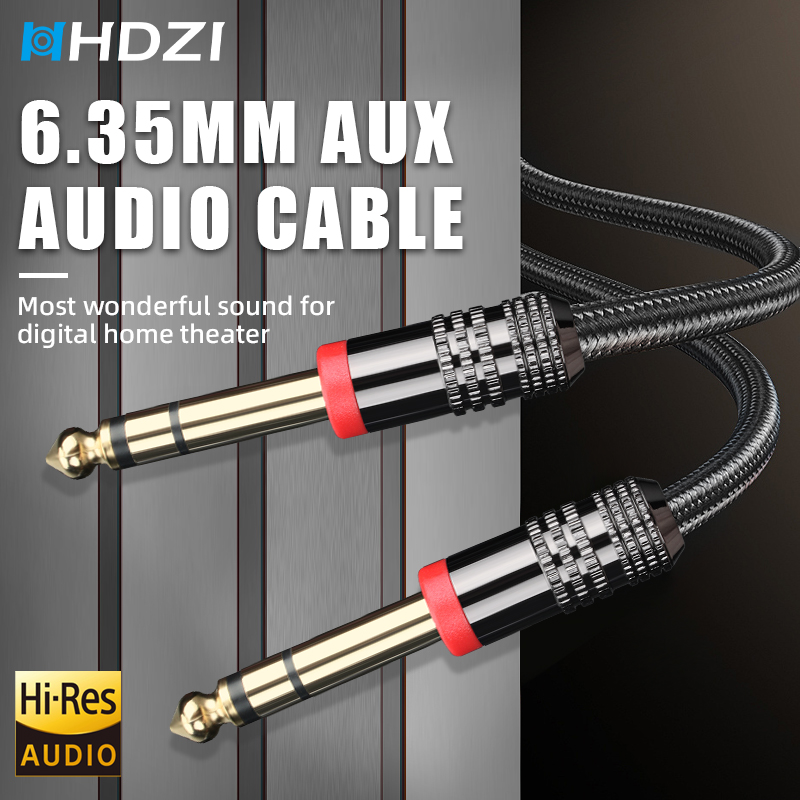 Audio Cable Rca - كابل جيتار TRS مقاس 6.35 مم،