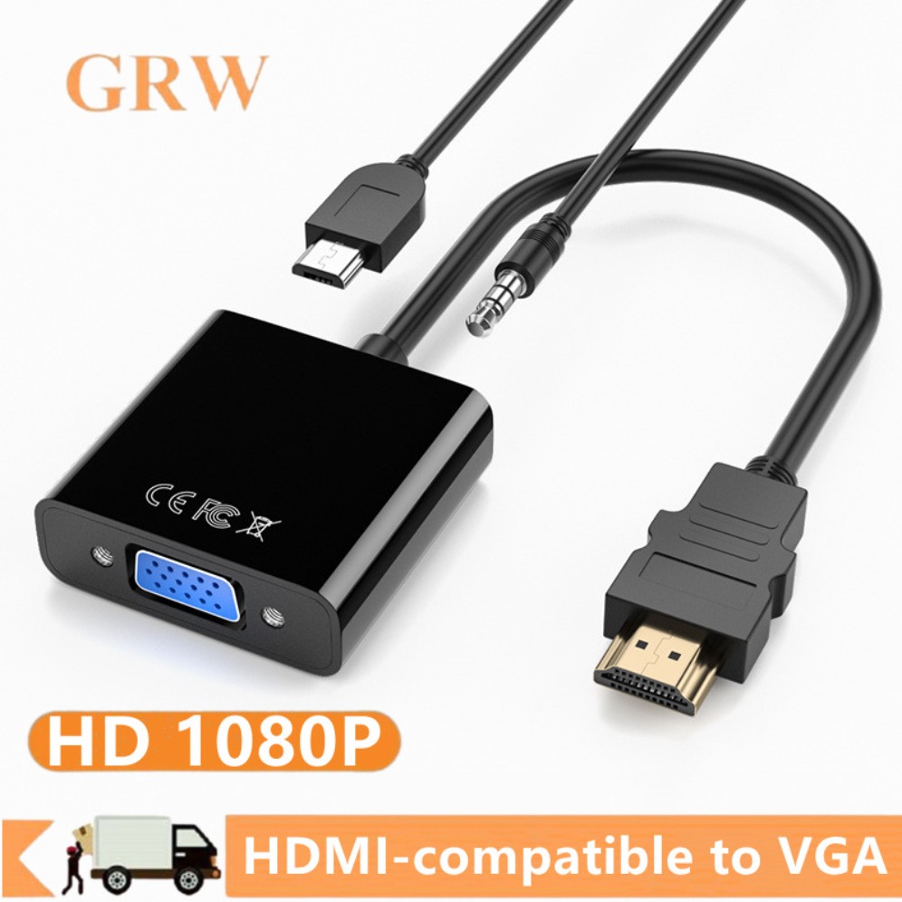 Mdi Cable - 1080P HDMI-متوافق مع كابل محول VGA