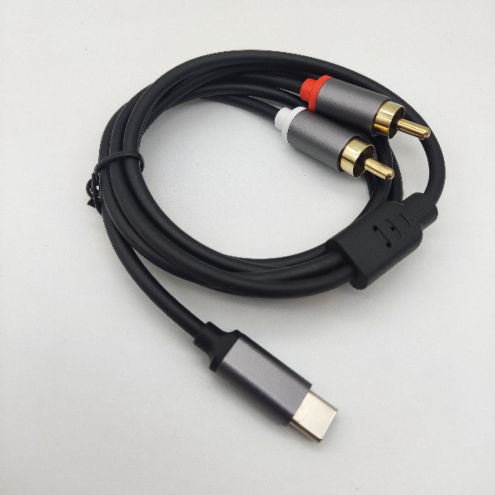 Audio Cable Rca - كابل صوت ستيريو من نوع USB-C