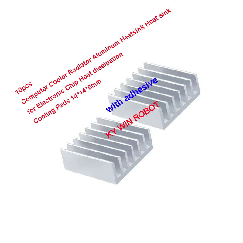 10 قطع من المبردات الألومنيومي - مراجعة Heatsink Aluminum وسعره