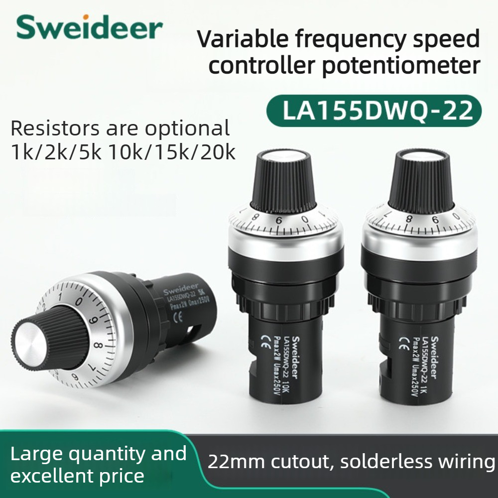 مفتاح مقبض مقياس الجهد 22 مم م - مراجعة Potentiometer 10K وسعره