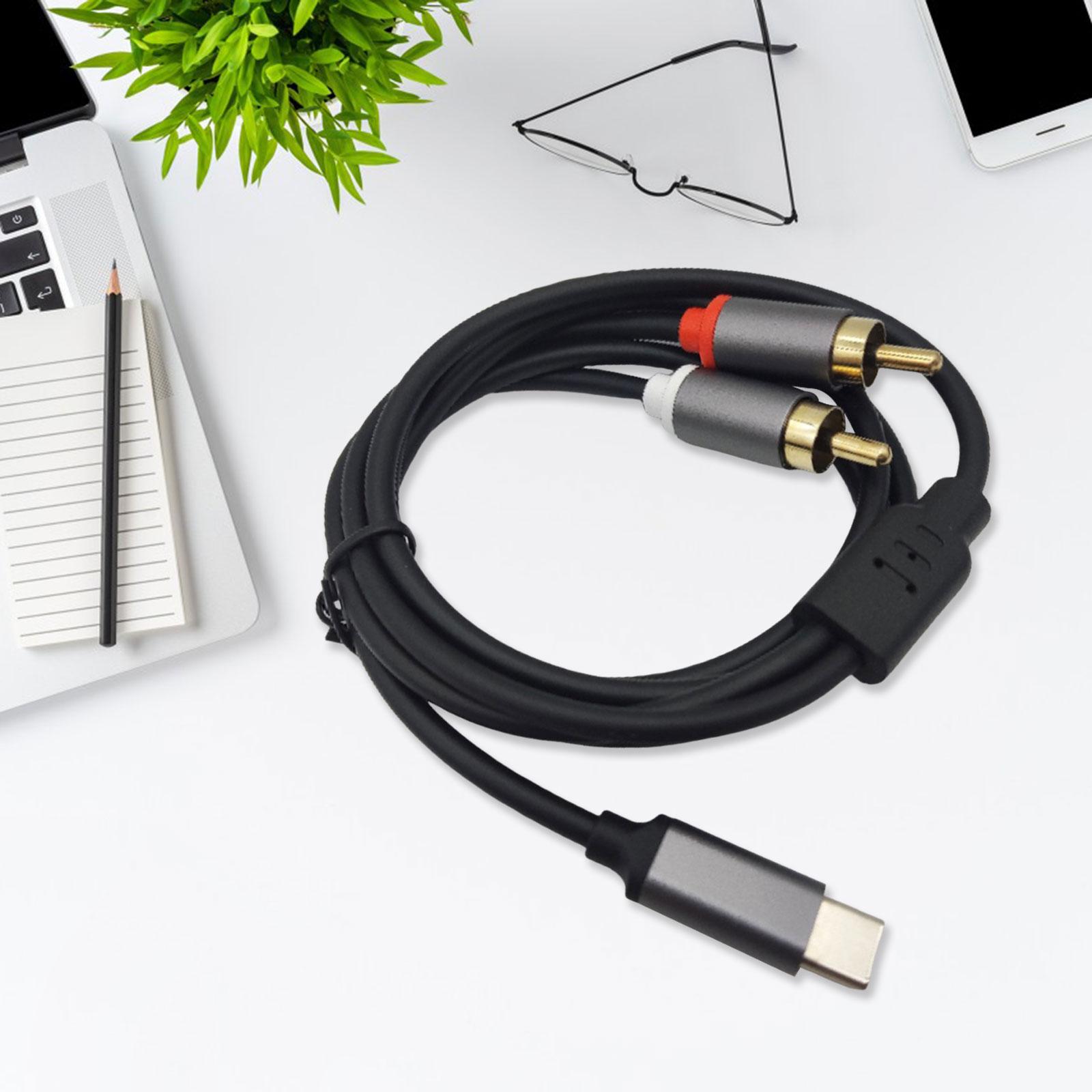 كابل صوت ستيريو من نوع USB-C إ - مراجعة Audio Cable Rca وسعره