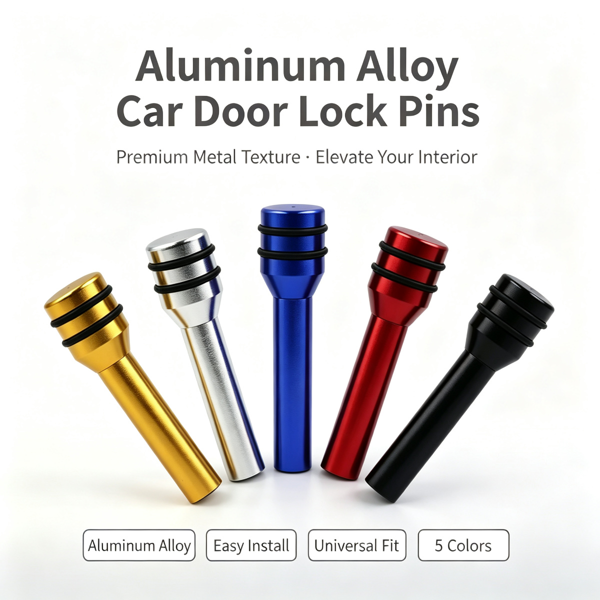 4 قطع من مسامير قفل أبواب السي - مراجعة Knob Aluminum وسعره
