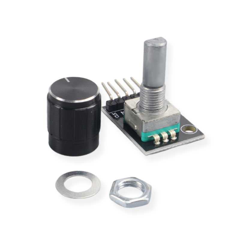 وحدة التشفير الدوارة KY-040 ال - مراجعة Volume Control Board وسعره