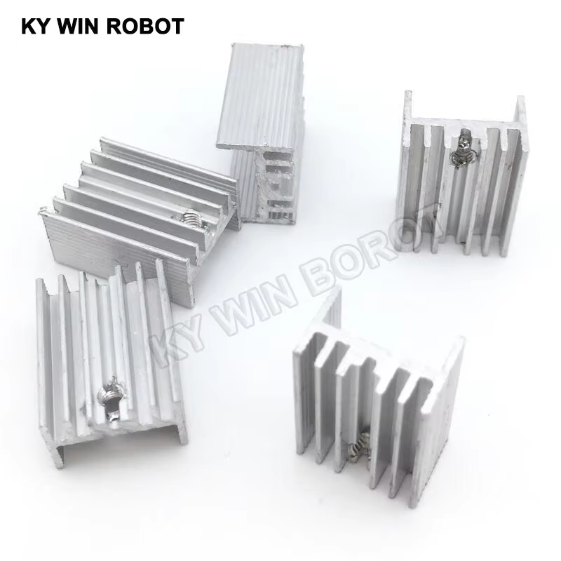 10 قطعة الألومنيوم TO-220 المب - مراجعة Heatsink Aluminum وسعره